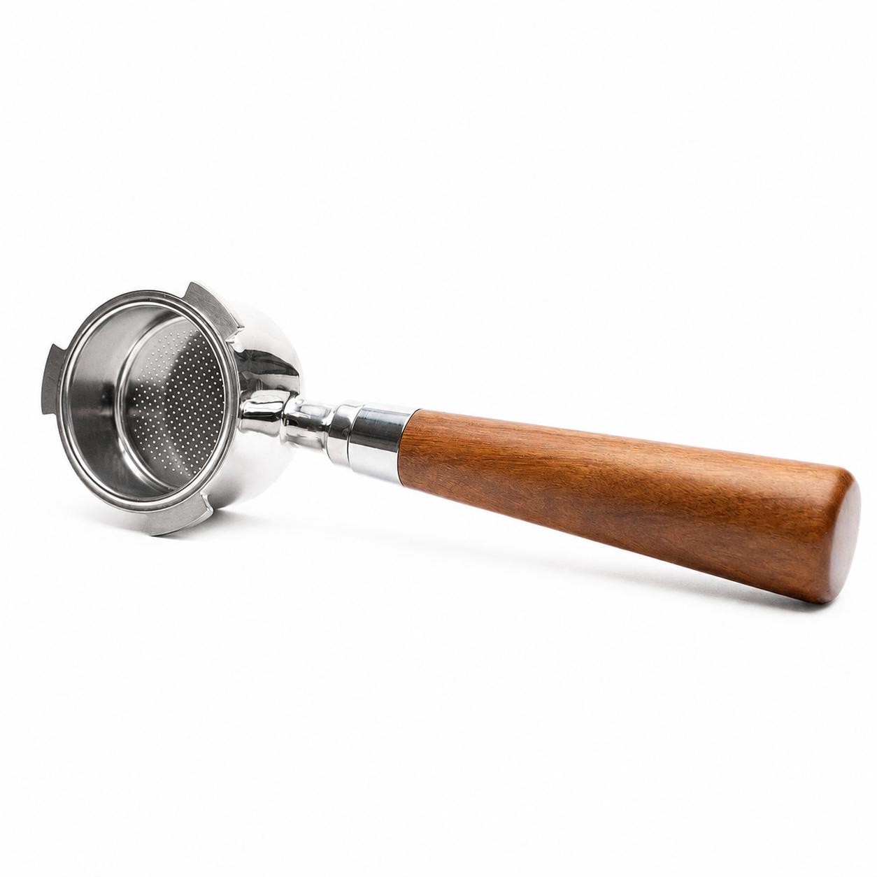 delonghi dedica smeg 51mm bottomless portafilter straight rosewood 1