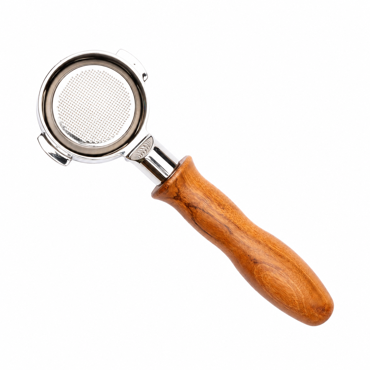 e61 58mm bottomless portafilter ergonomic (rosewood) 3