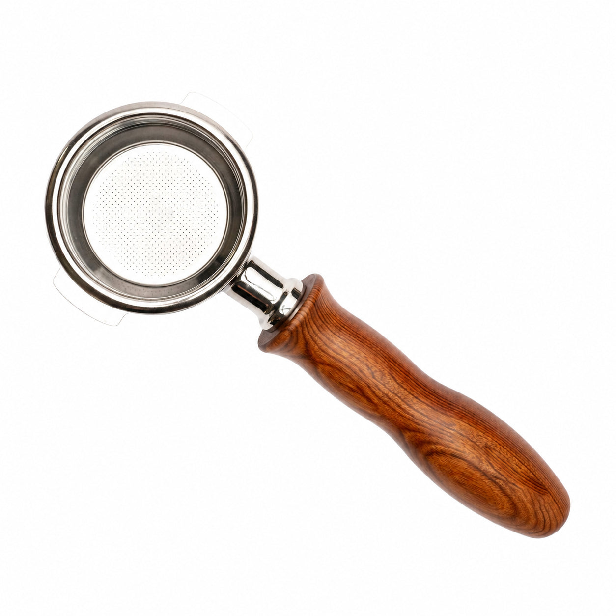 e61 58mm dual spout portafilter ergonomic (rosewood) 3