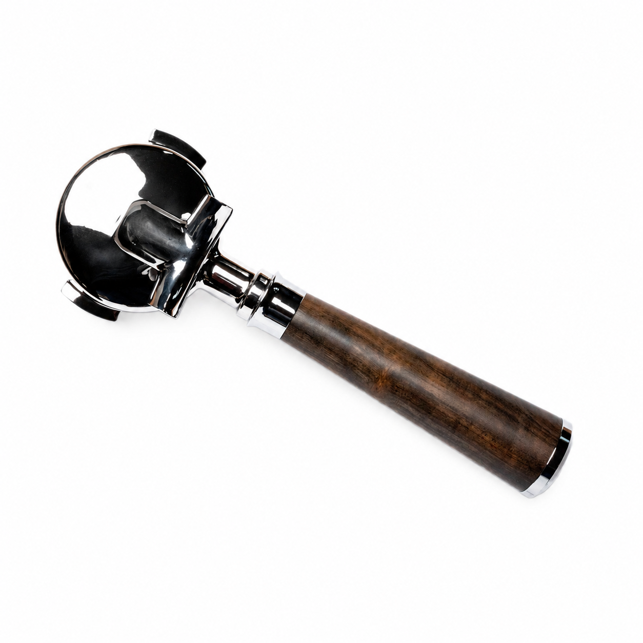 e61 58mm dual spout portafilter straight (blackwood) 4