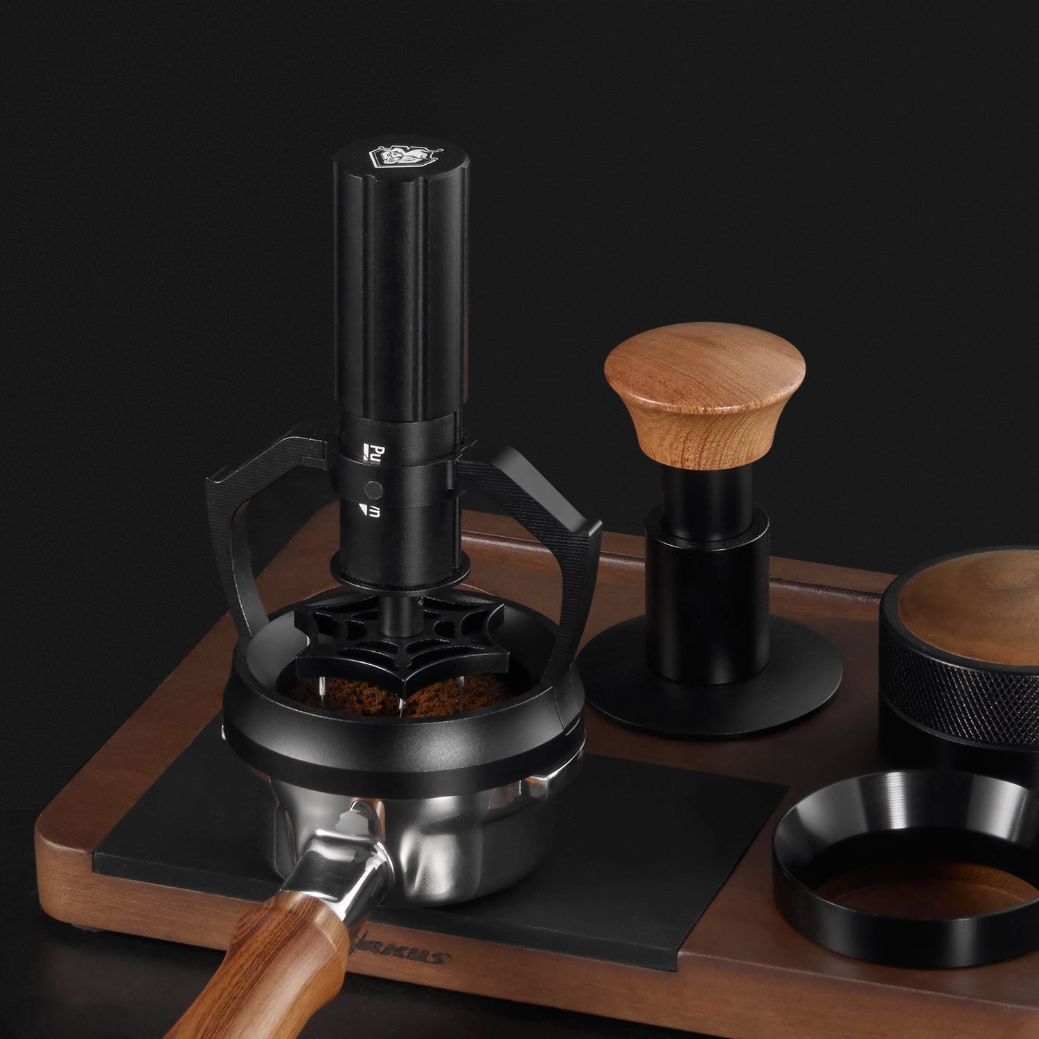 Electric Coffee WDT Tool 58mm Auto Rotation Magnetic Induction