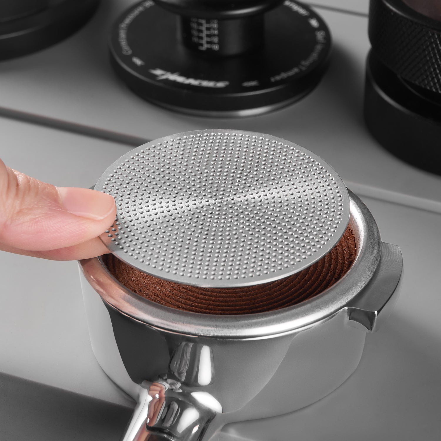 zirkus 0.8mm double layer precision espresso puck screen 7