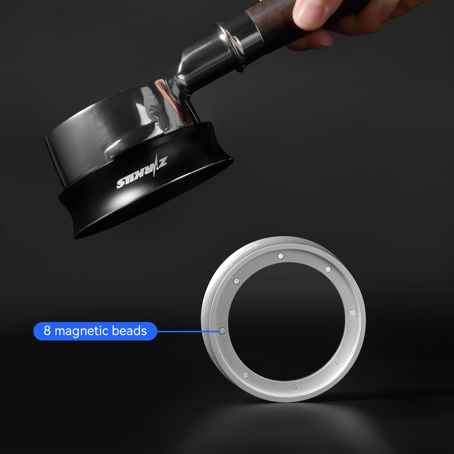 zirkus barista espresso magnetic coffee dosing funnel 51 53 58mm 4