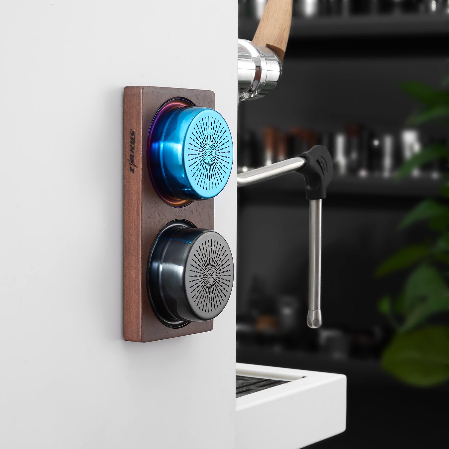 zirkus coffee filter basket storage holder with magnetic wall mounting 6