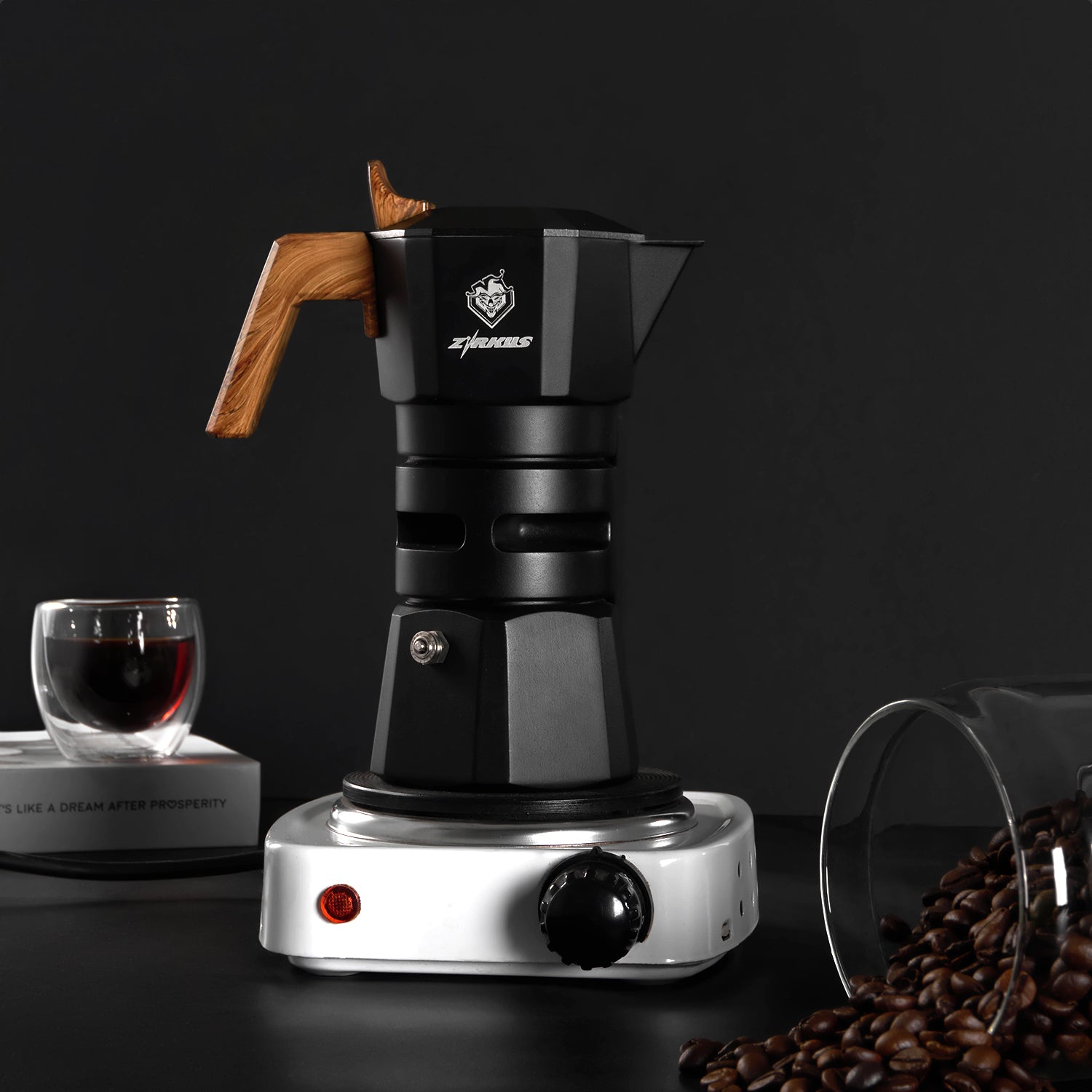 zirkus double-valve constant-temperature moka pot 2 cups 2