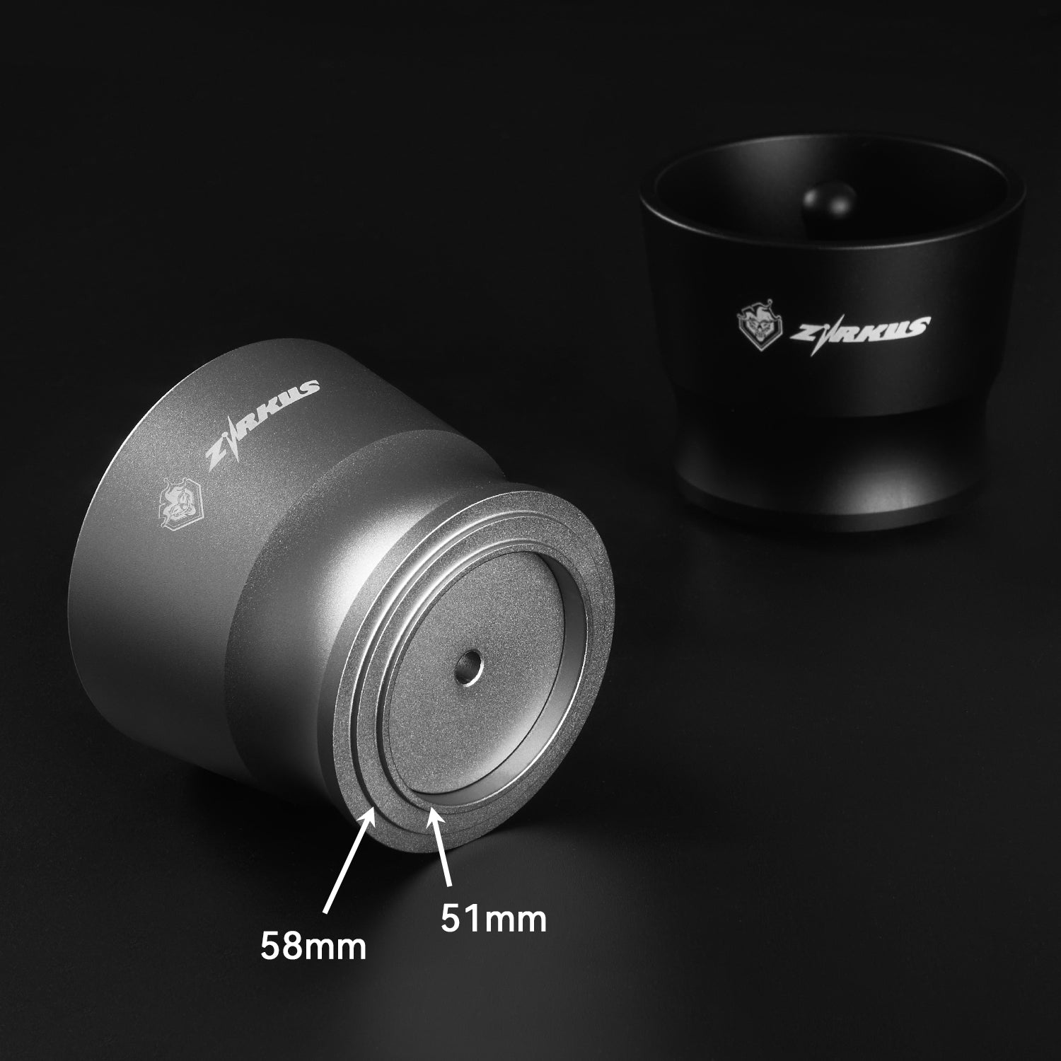zirkus espresso coffee powder dosing cup 51 54 58mm universal 7