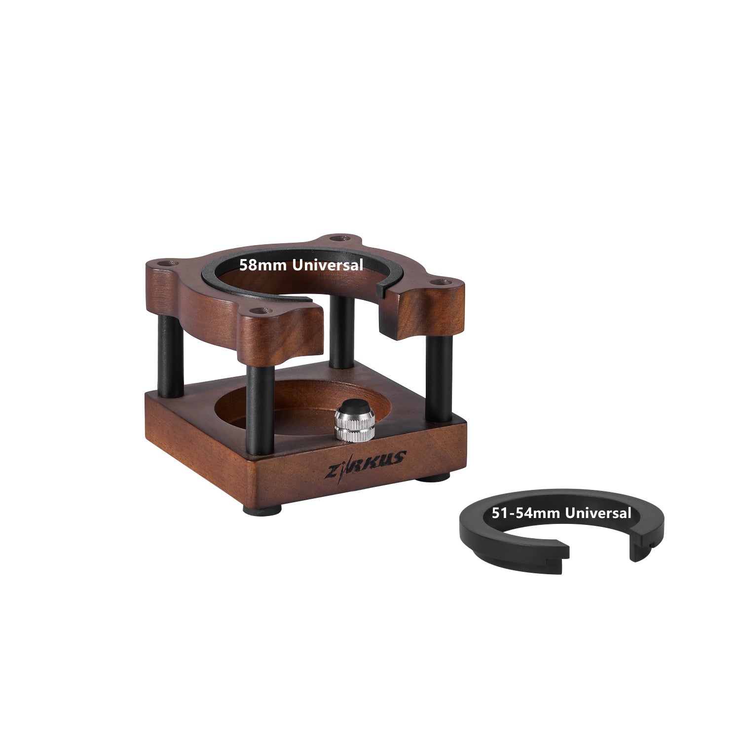 zirkus sapele wood espresso tamping station tamper holder 2