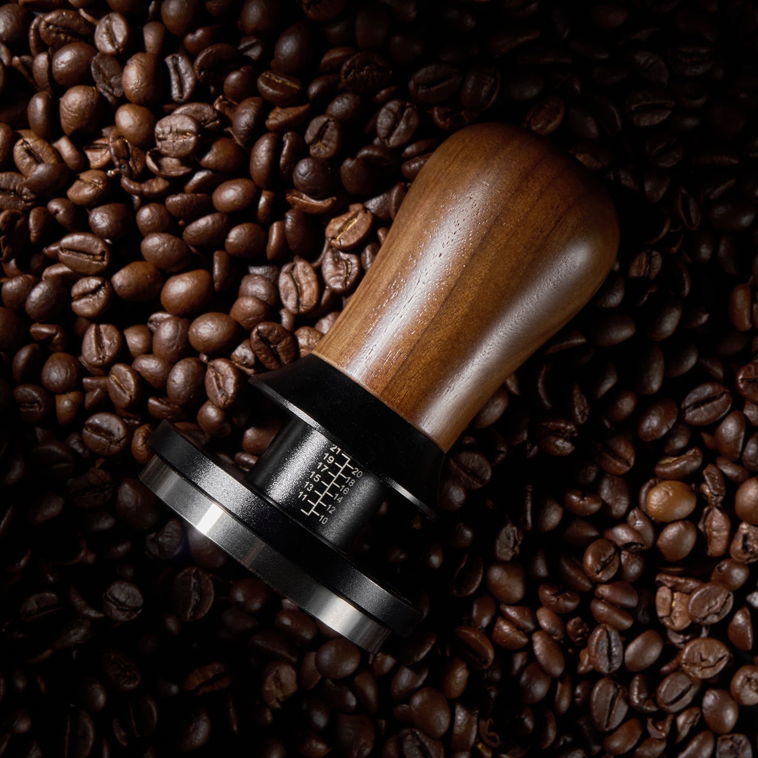 zirkus self-leveling espresso tamper with calibrated spring loaded 6