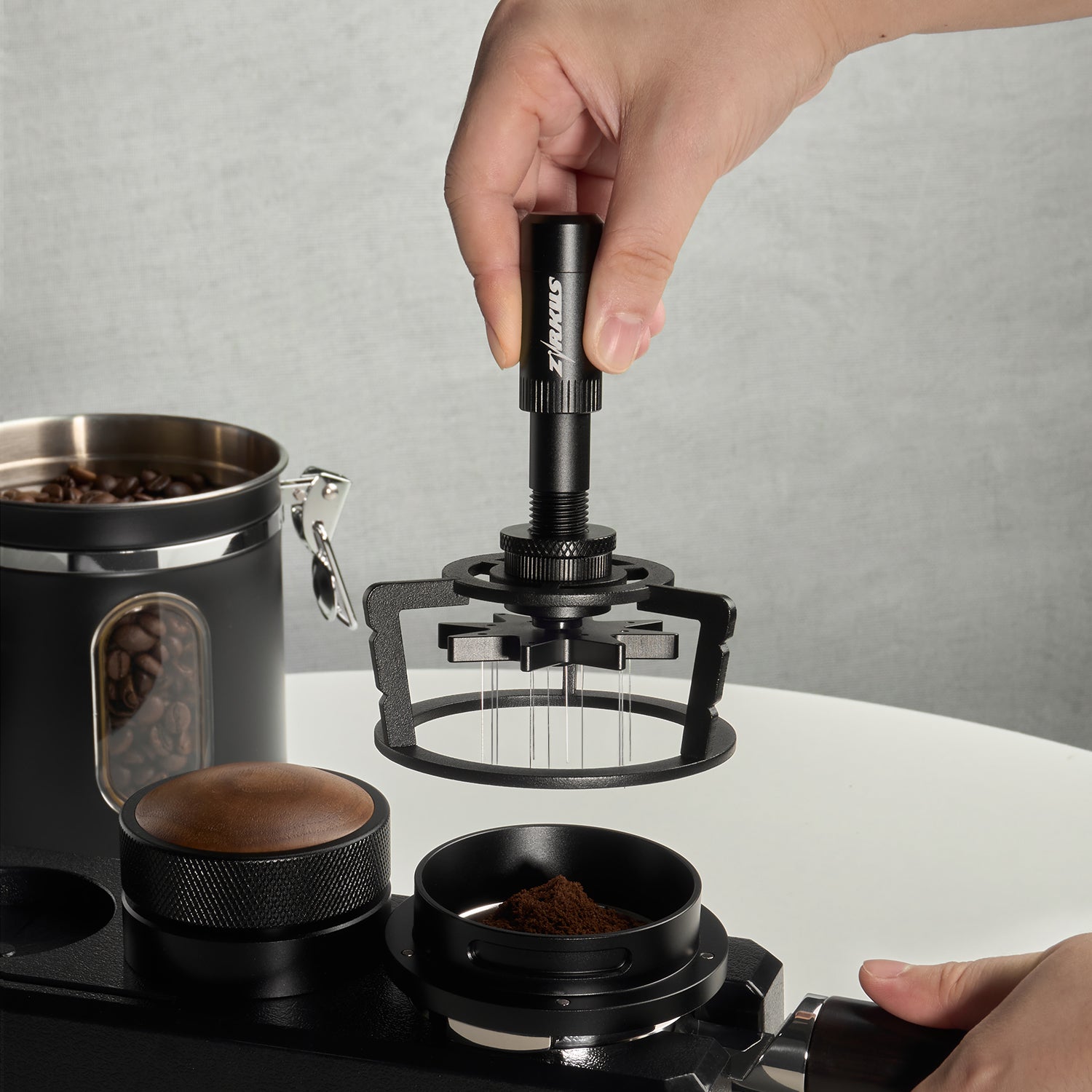 Zirkus V4 Espresso Rotary Springback WDT Distribution Tool