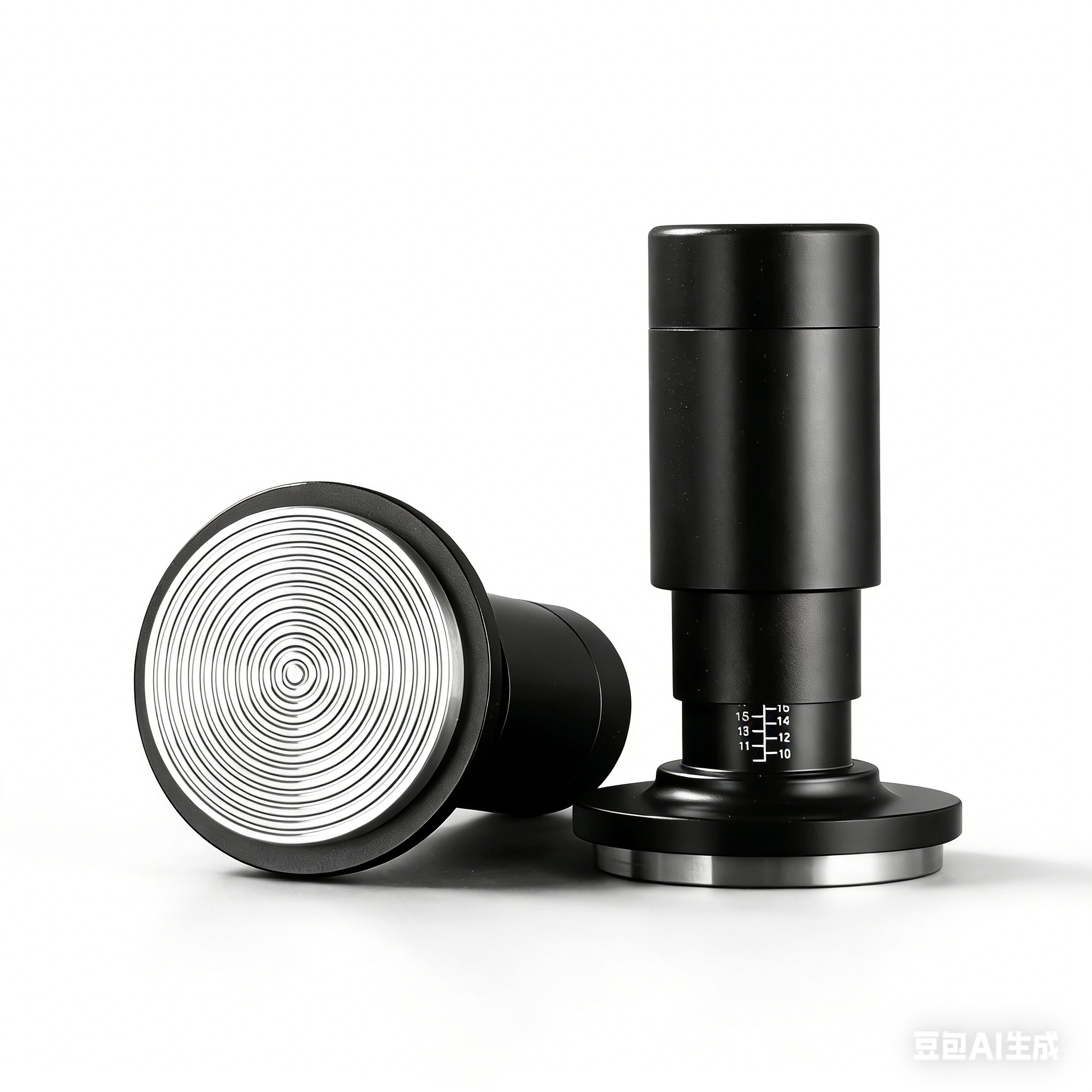 2-in-1 Self-leveling Spring Loaded Espresso Tamper with WDT Tool