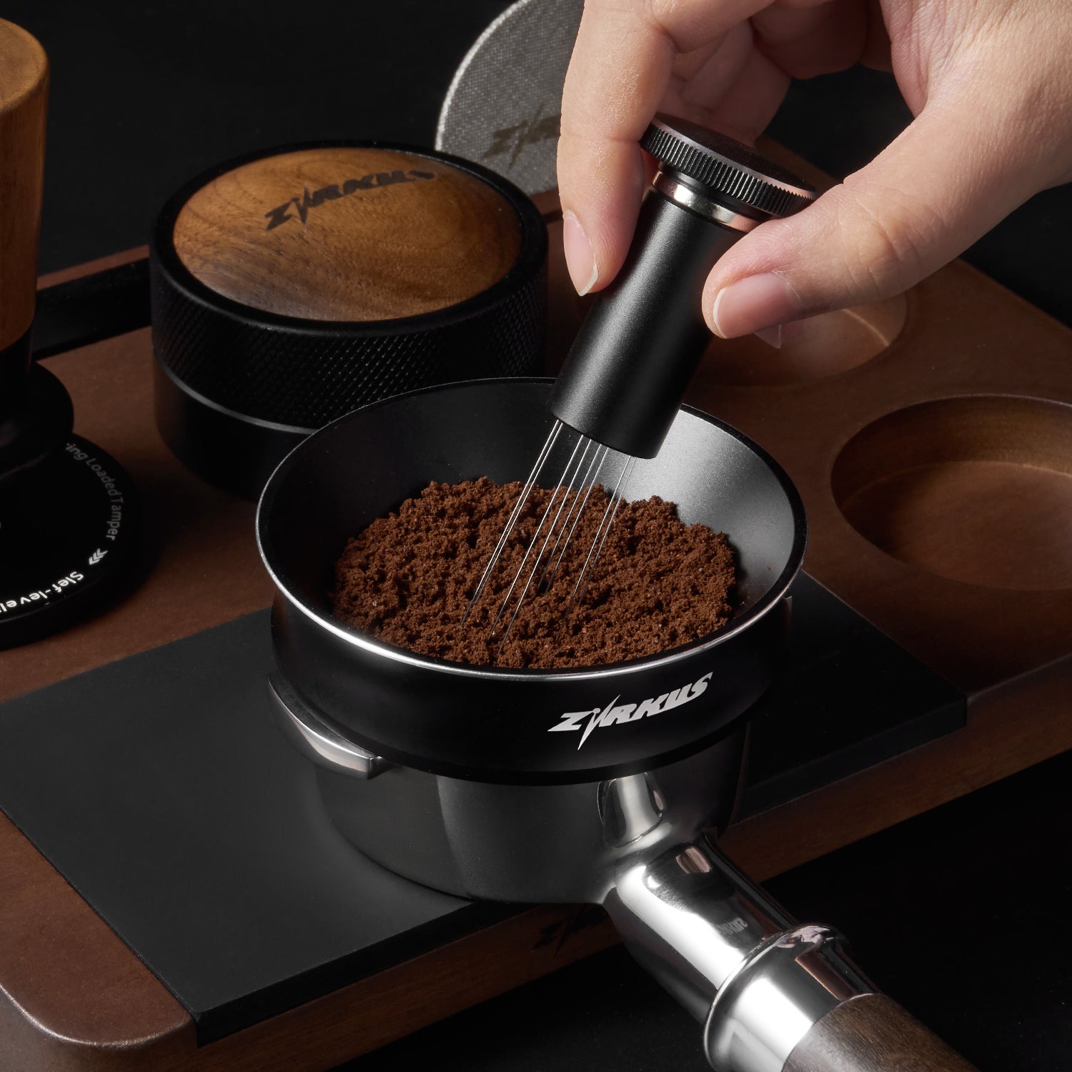 zirkus barista espresso magnetic coffee dosing funnel 51 53 58mm 3