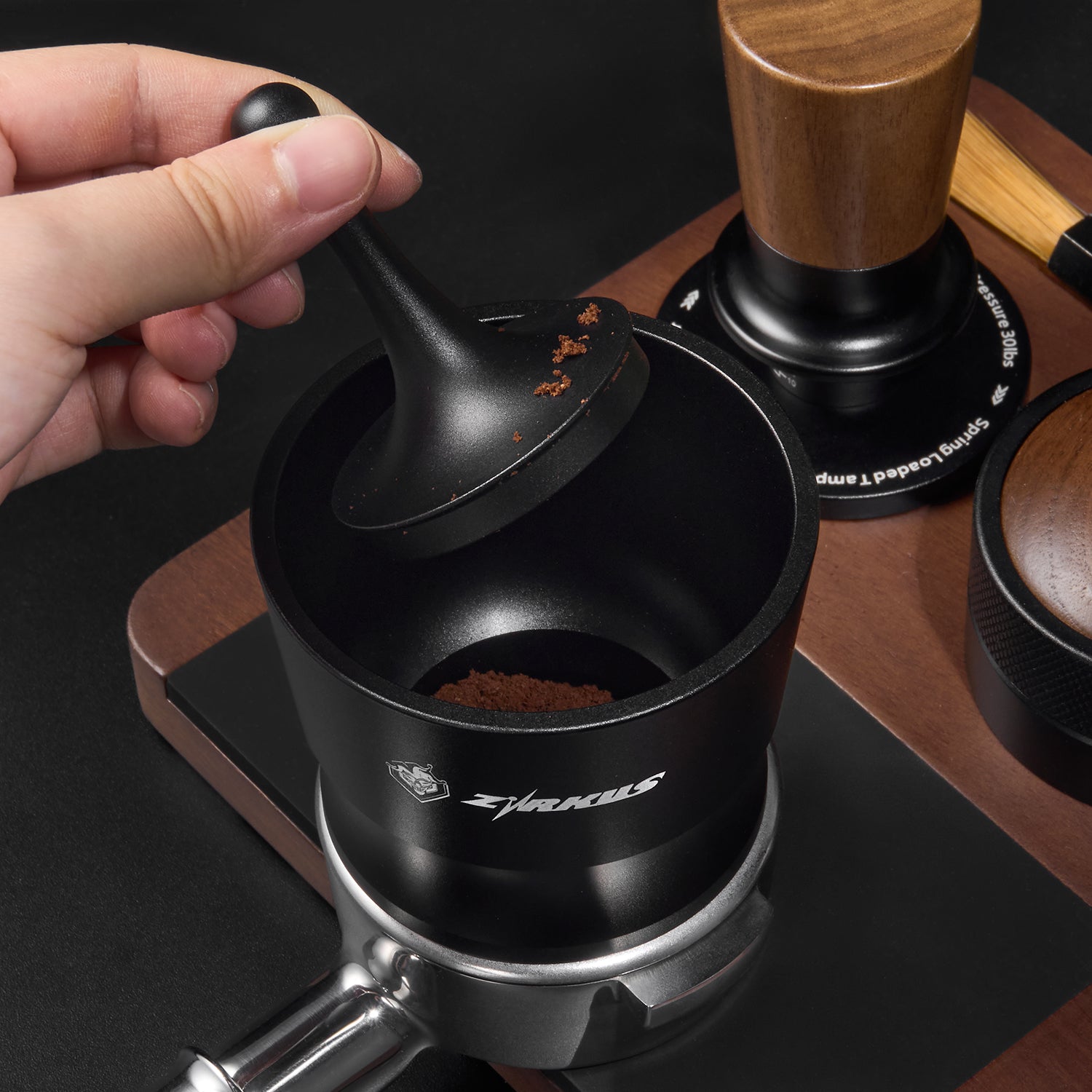 zirkus espresso coffee powder dosing cup 51 54 58mm universal 5