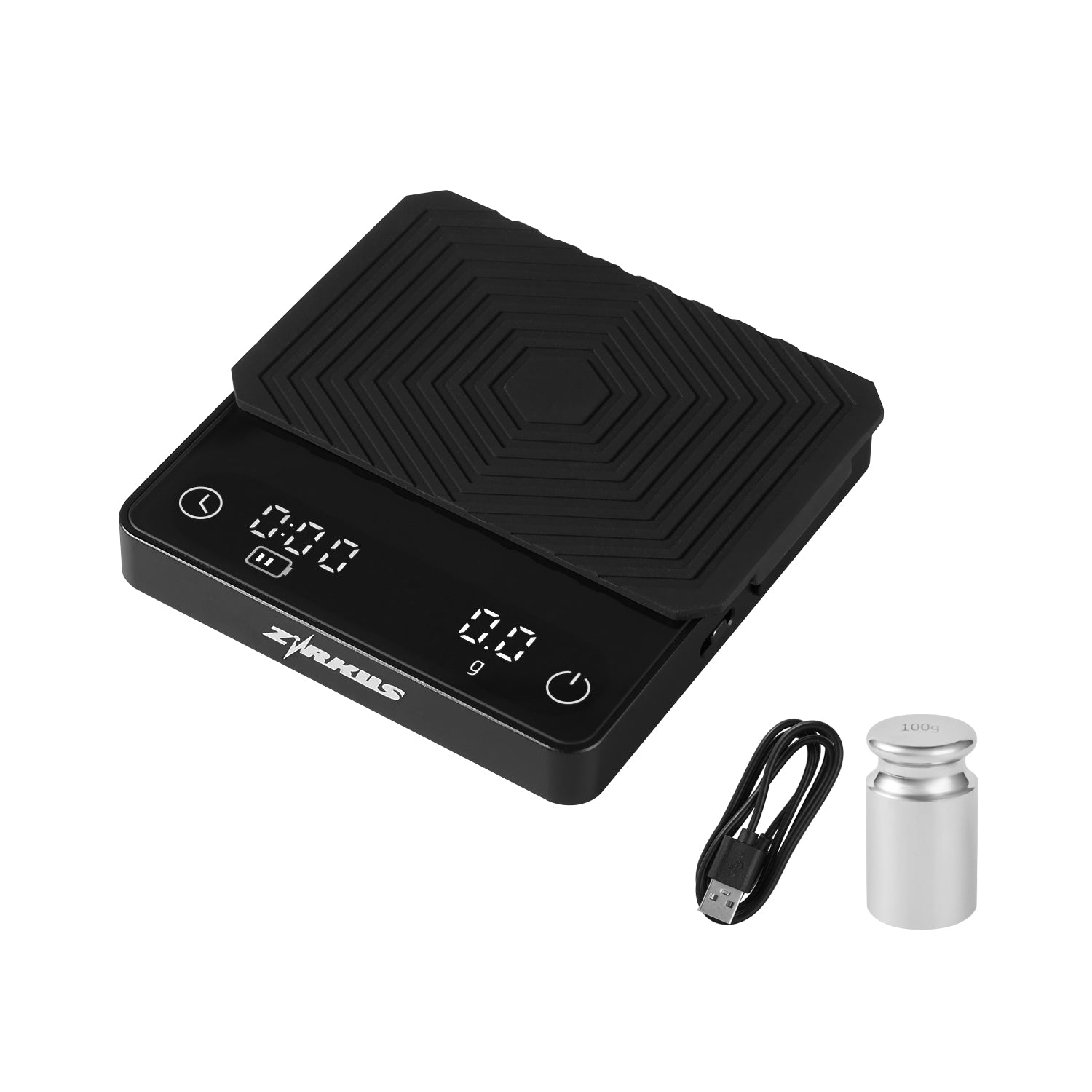 zirkus metal intelligent espresso coffee scale 0