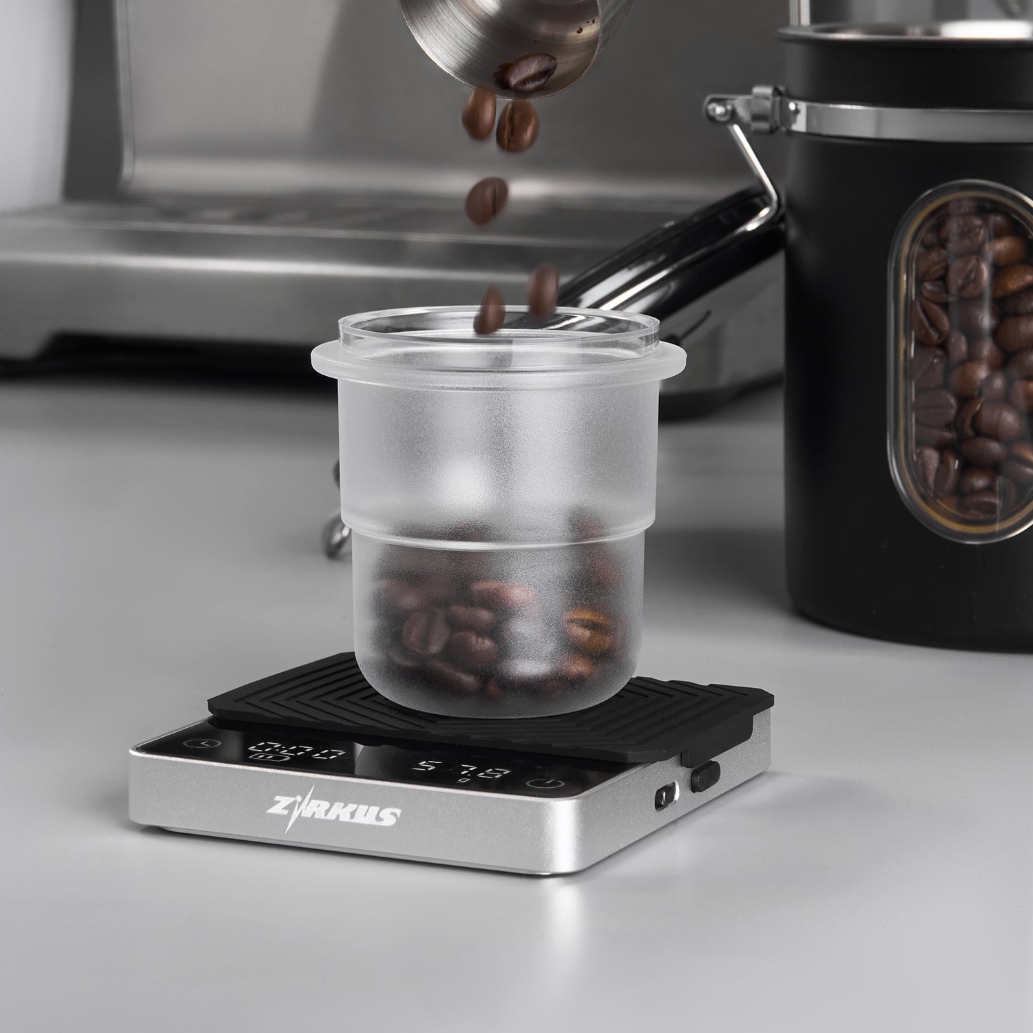 zirkus metal intelligent espresso coffee scale 3