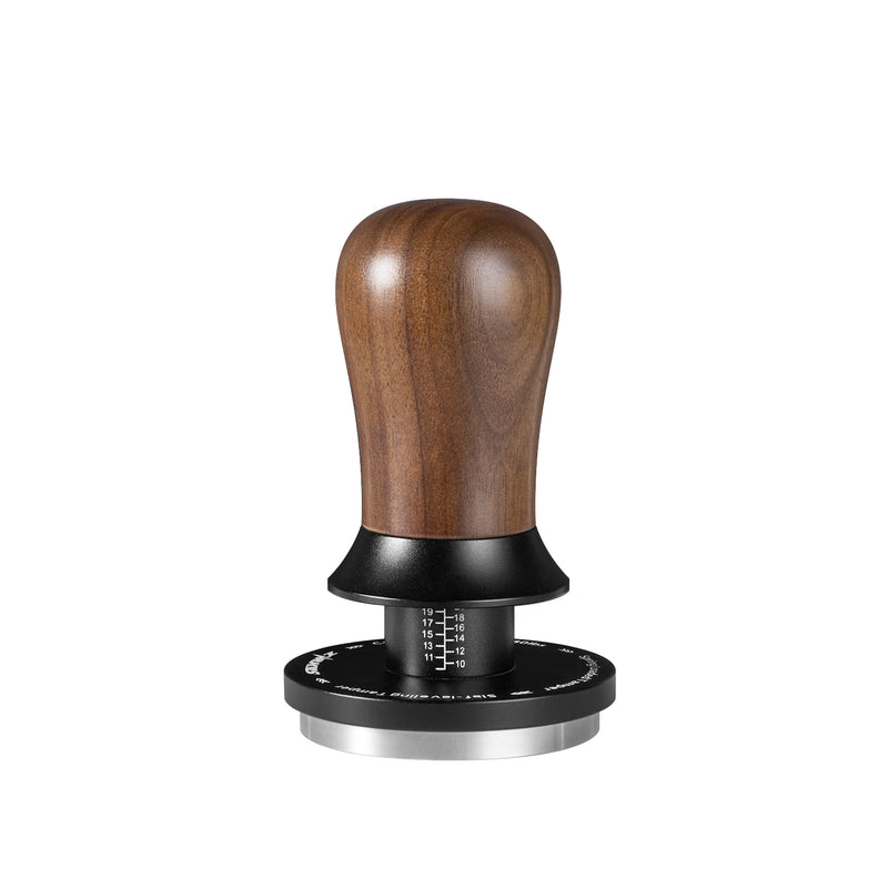 ZIRKUS self-leveling spring-loaded espresso tamper
